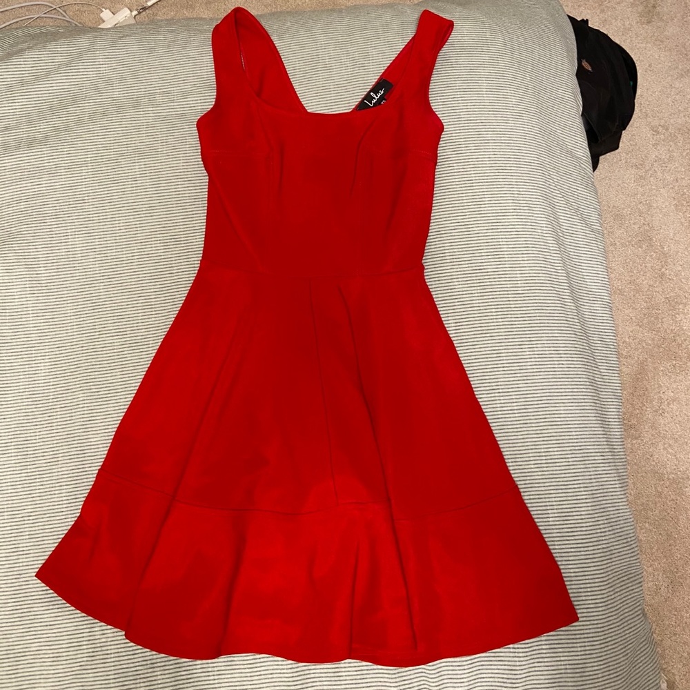 Lulu’s Red Home Before Daylight Mini Dress